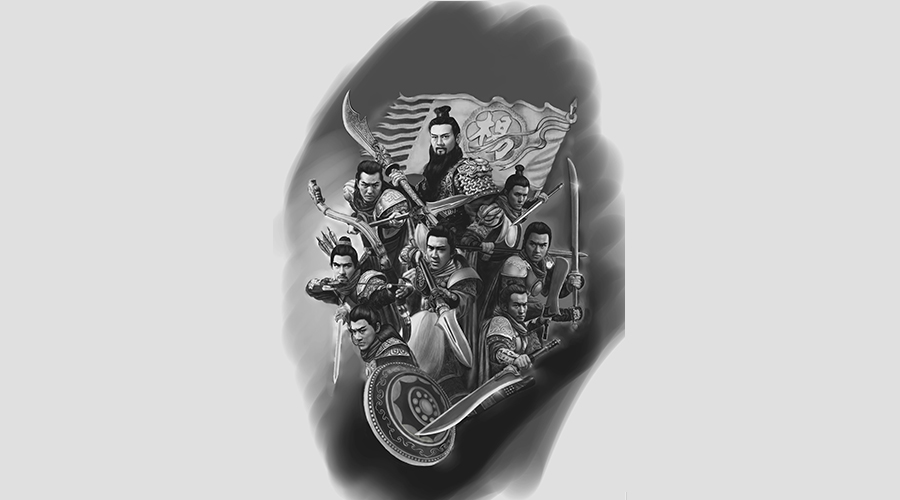 杨家将纹身图案设计